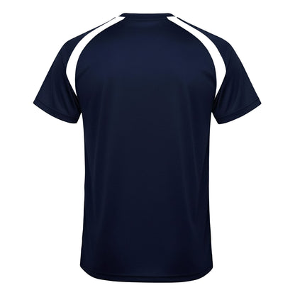 Navy Blue - Back - Tottenham Hotspur FC Mens Contrast Piping T-Shirt