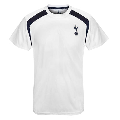White - Front - Tottenham Hotspur FC Mens Contrast Piping T-Shirt