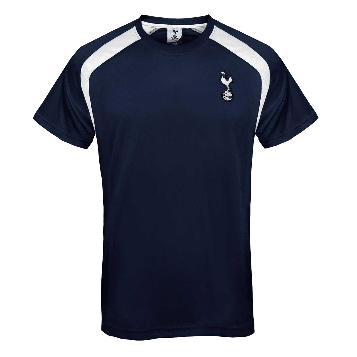 Navy Blue - Front - Tottenham Hotspur FC Mens Contrast Piping T-Shirt