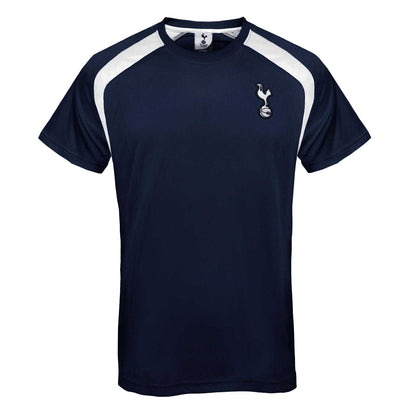Navy Blue - Front - Tottenham Hotspur FC Mens Contrast Piping T-Shirt