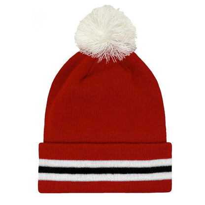 Red-White - Back - Fan Originals United 3D Embroidered Beanie