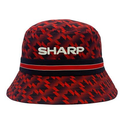 Red - Front - Fan Originals United 1990 Retro Bucket Hat
