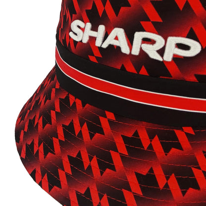 Red - Close up - Fan Originals United 1990 Retro Bucket Hat