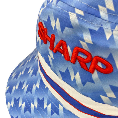 Blue - Close up - Fan Originals United 1990 Retro Bucket Hat