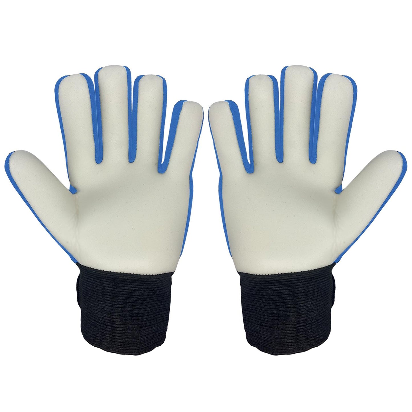 Blue - Side - Manchester City FC Childrens-Kids Touch Fastening Goalkeeper Gloves