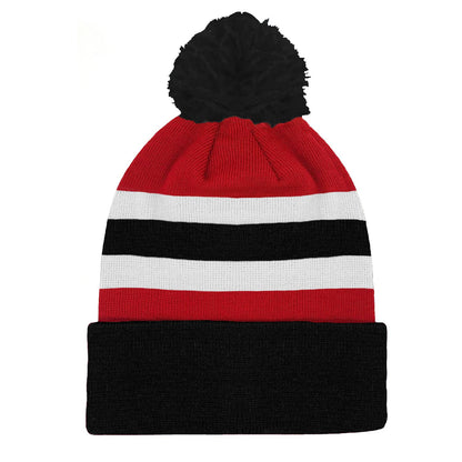 Red-Black-White - Front - Fan Originals United Retro Football Beanie
