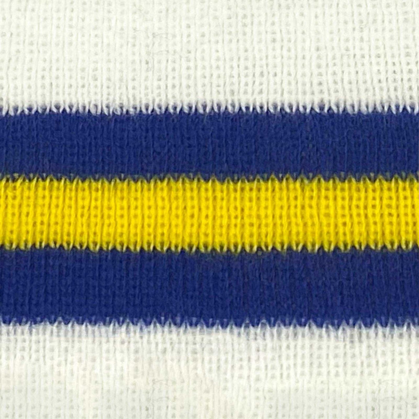 White-Blue-Yellow - Side - Fan Originals Norwich Retro Bobble Football Beanie