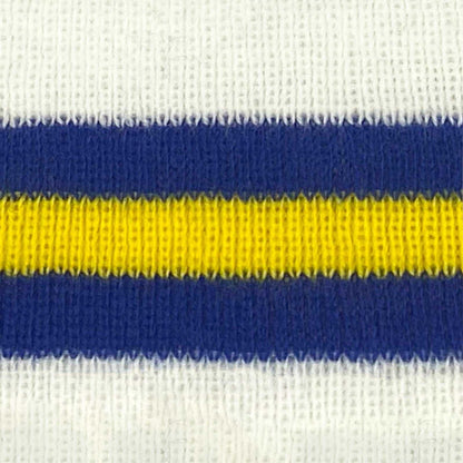 White-Blue-Yellow - Side - Fan Originals Norwich Retro Bobble Football Beanie