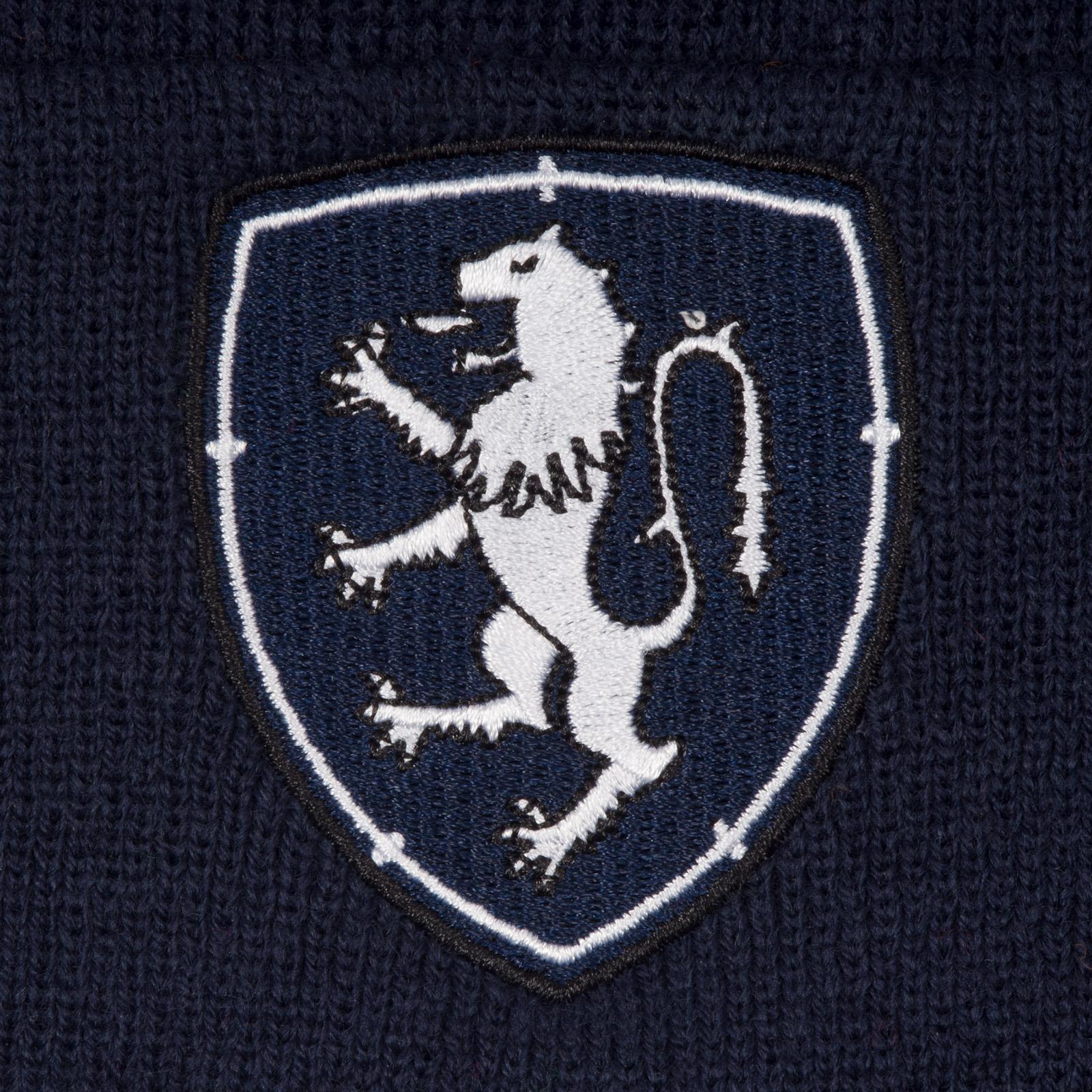Blue-White - Back - Fan Originals Scotland Retro Knitted Beanie