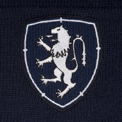 Blue-White - Back - Fan Originals Scotland Retro Knitted Beanie