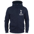 Navy - Front - Tottenham Hotspur FC Boys Full Zip Hoodie