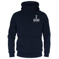 Navy Blue - Front - Tottenham Hotspur FC Boys Full Zip Hoodie