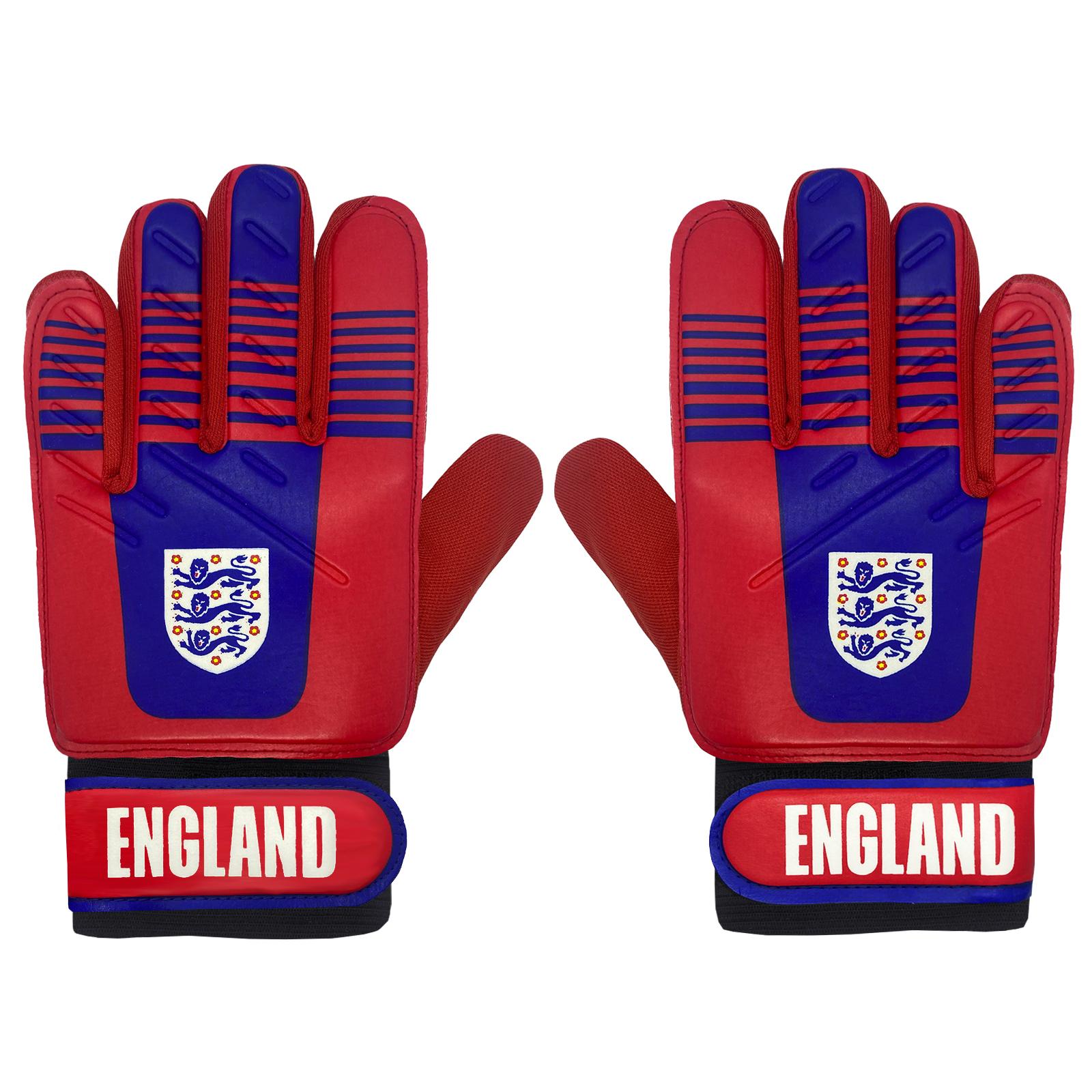 Red-White - Back - England Football Childrens-Kids Gloves