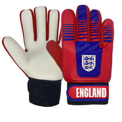 Red-White - Front - England Football Childrens-Kids Gloves