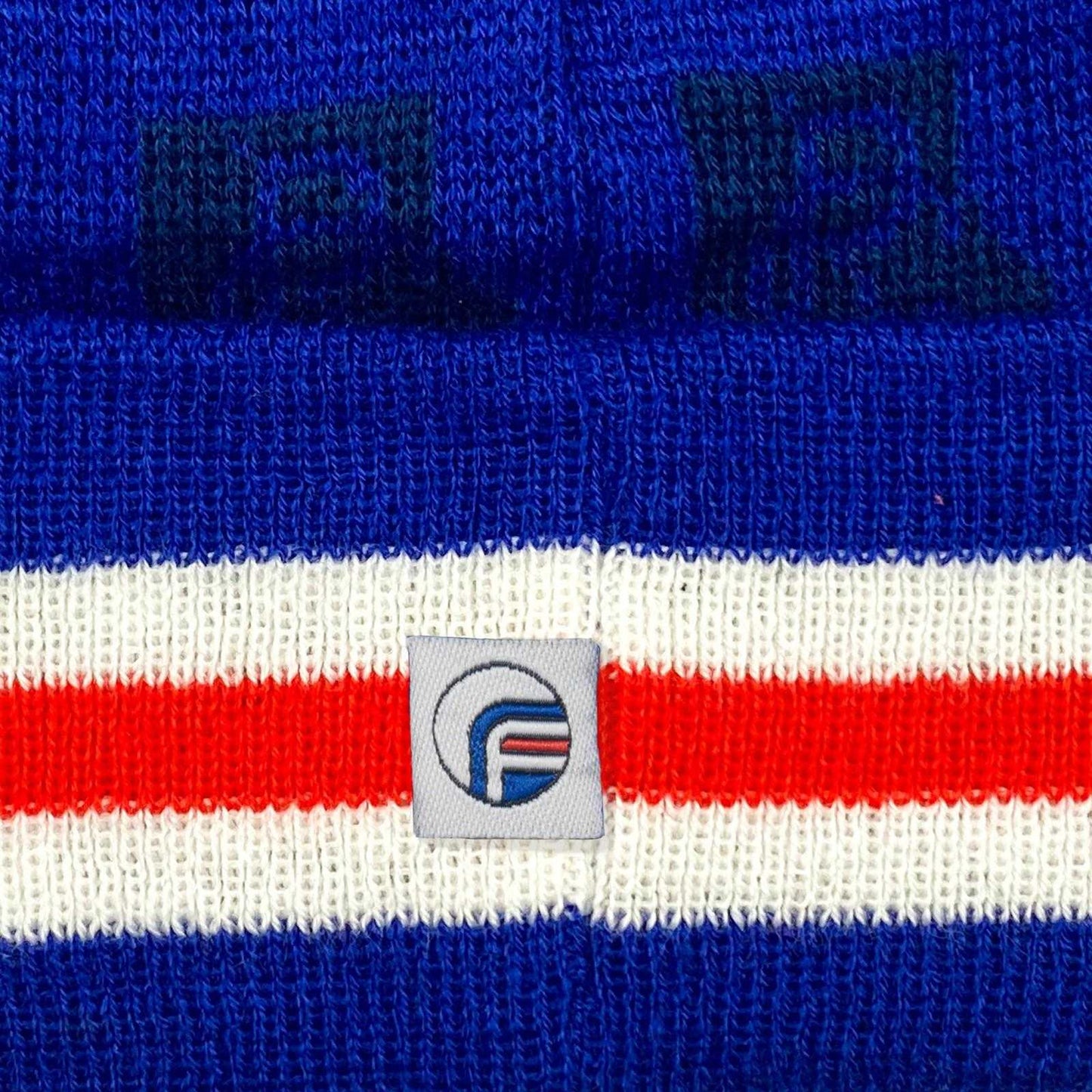 Blue-Red-White - Side - Fan Originals Rangers Embroidered Beanie