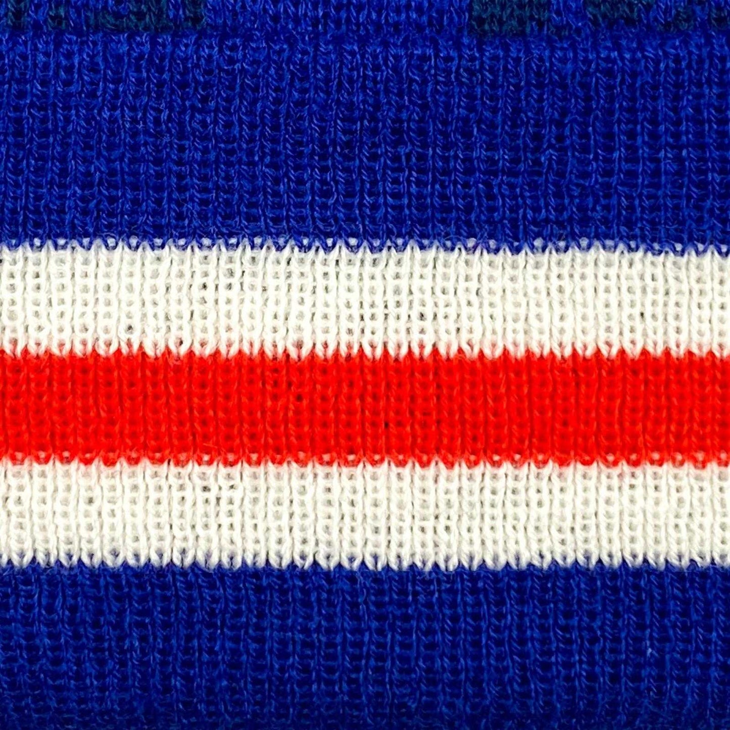 Blue-Red-White - Pack Shot - Fan Originals Rangers Embroidered Beanie