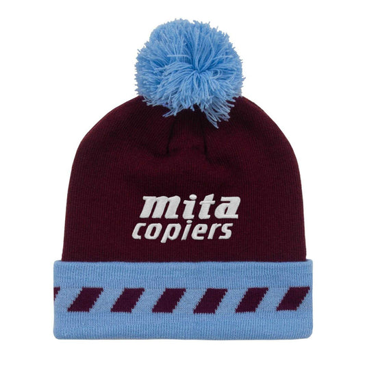 Claret-Blue - Front - Fan Originals Villa 1989 Home Kit Beanie