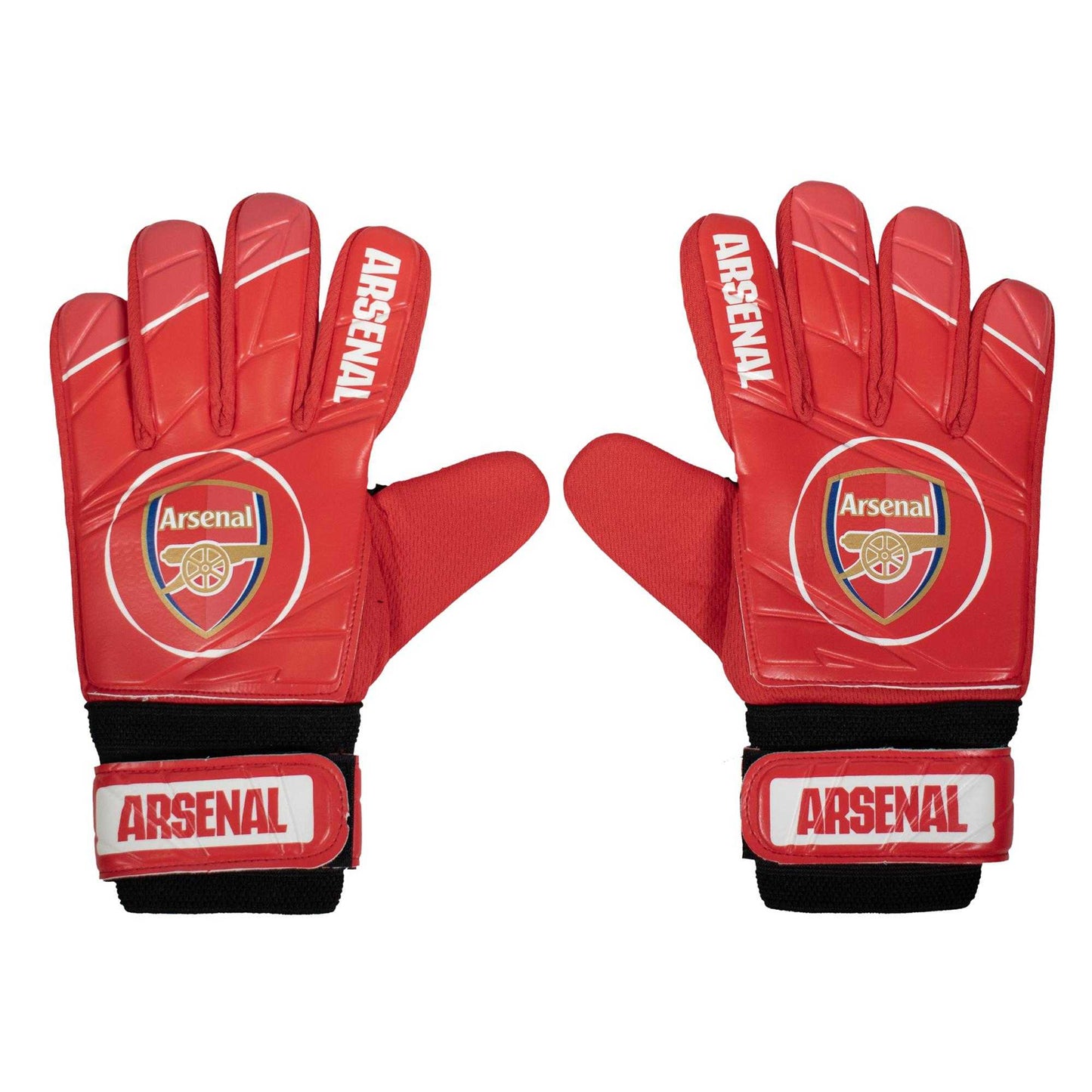 Red - Front - Arsenal FC Boys Goalkeeper Gloves