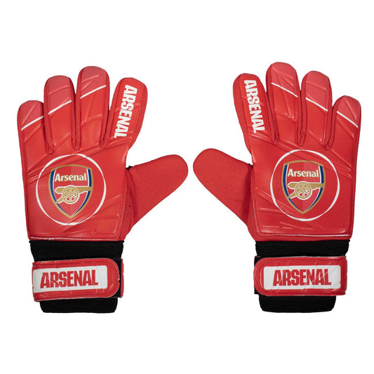 Red - Front - Arsenal FC Boys Goalkeeper Gloves