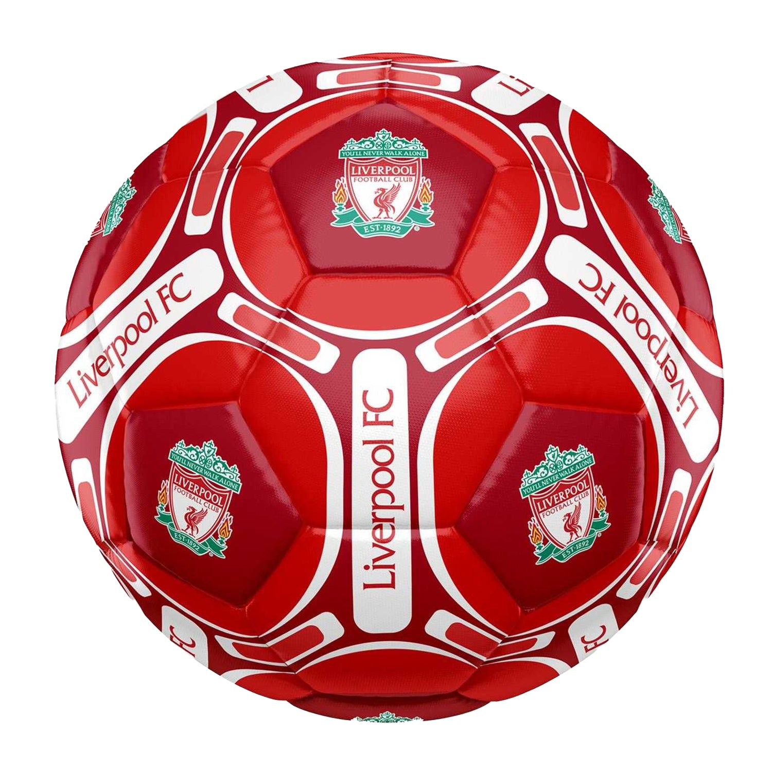 Red-White-Green - Front - Liverpool FC Childrens-Kids Crest Football
