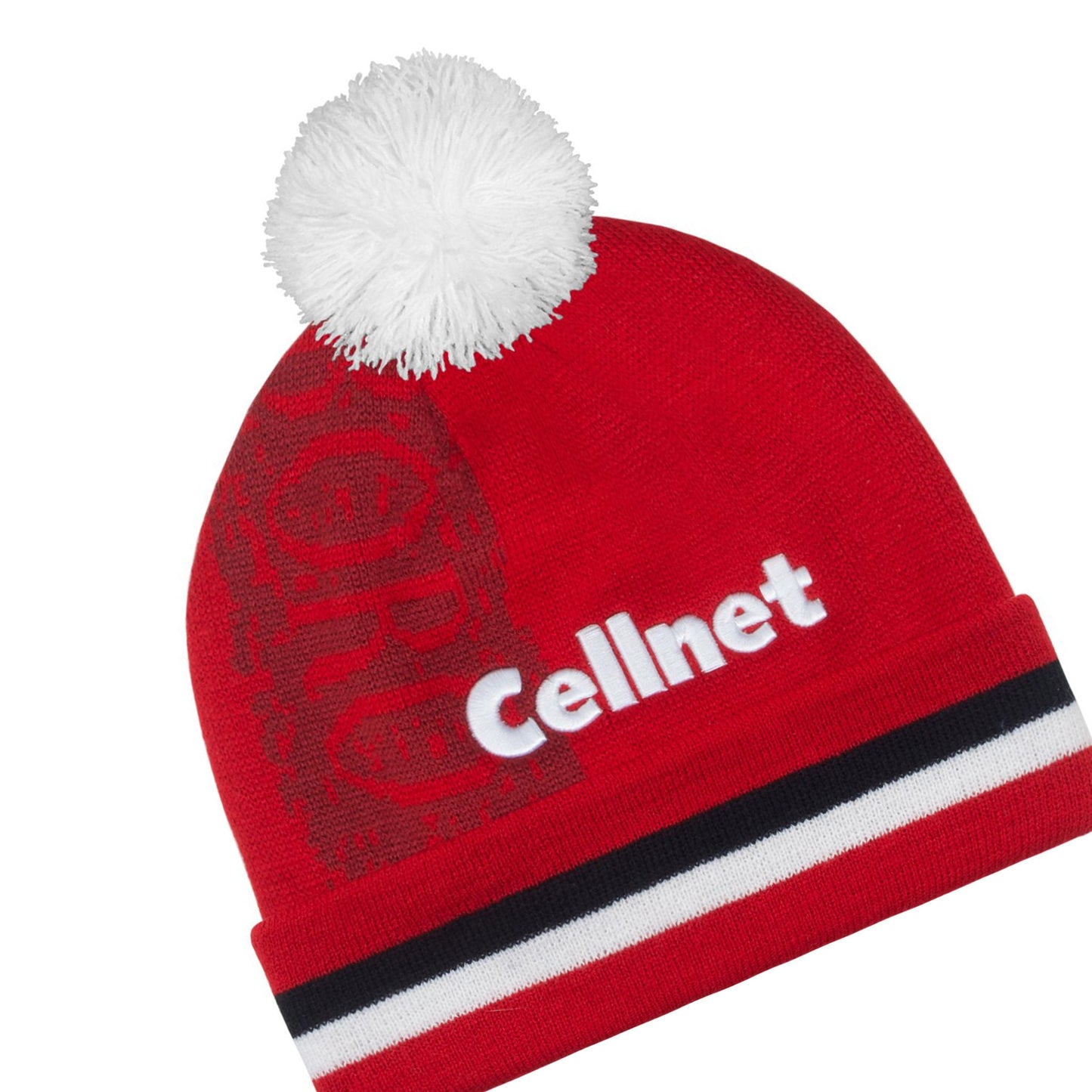 Red-White - Back - Fan Originals Unisex Adult Middlesbrough 1996 Home Kit Beanie