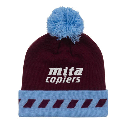 Claret-Blue - Front - Fan Originals Villa 1989 Home Kit Beanie