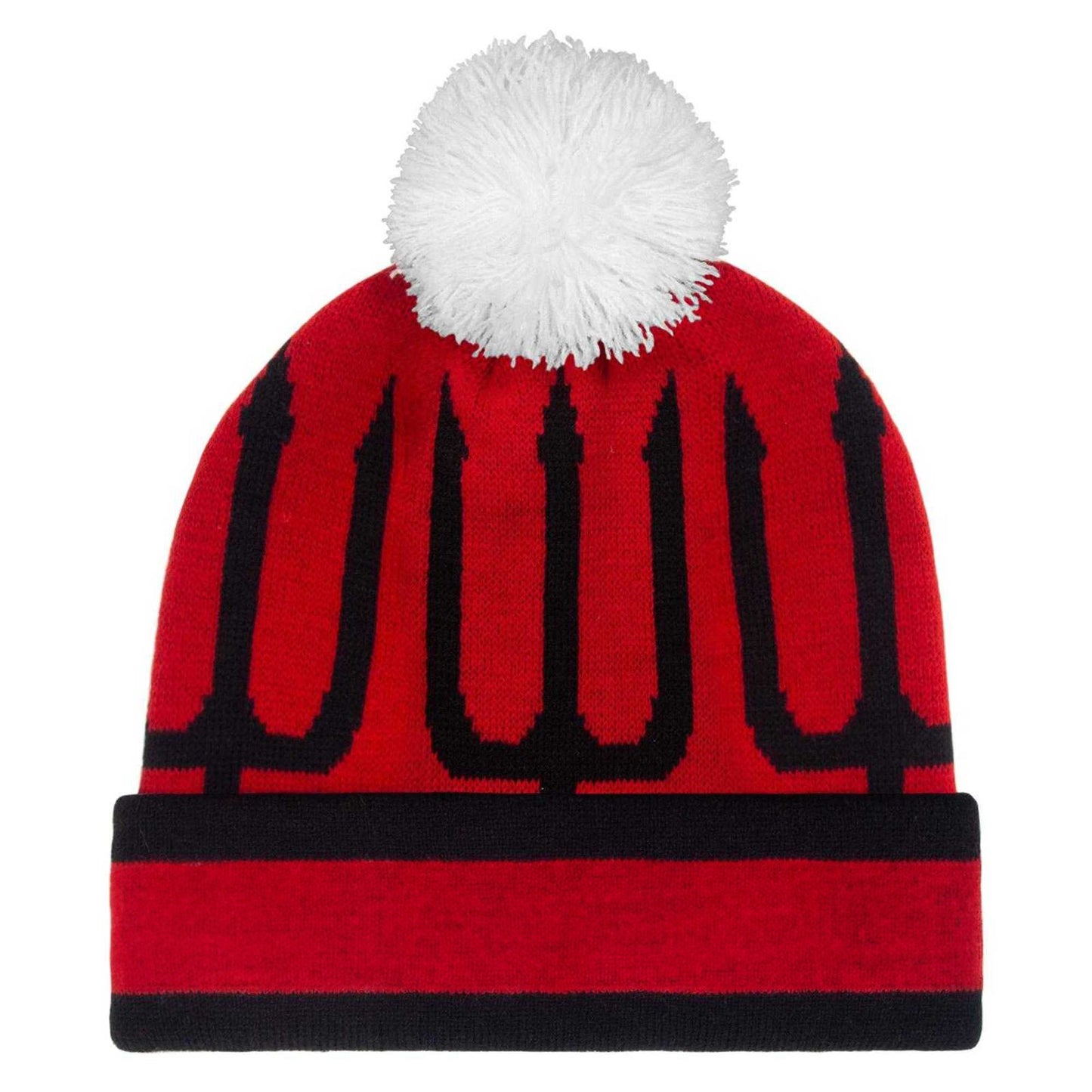 Red-Black-White - Back - Fan Originals United Trident Beanie