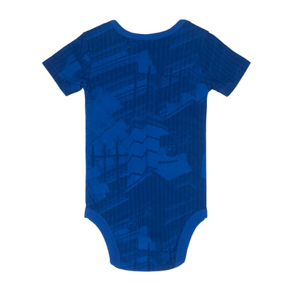 Royal Blue-Off White - Back - Chelsea FC Baby Bodysuit (Pack of 2)