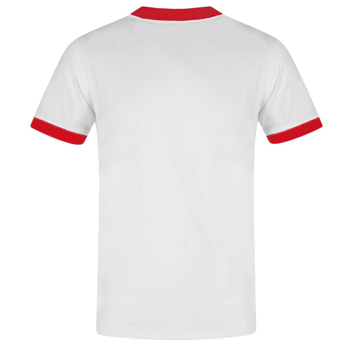 White - Back - Fan Originals Mens United Wembley 1957 Crest V Neck T-Shirt