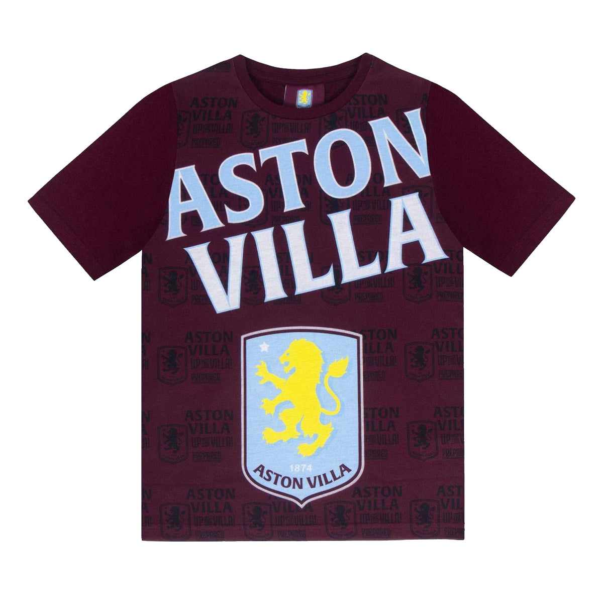 Claret - Side - Aston Villa FC Boys Short Pyjama Set