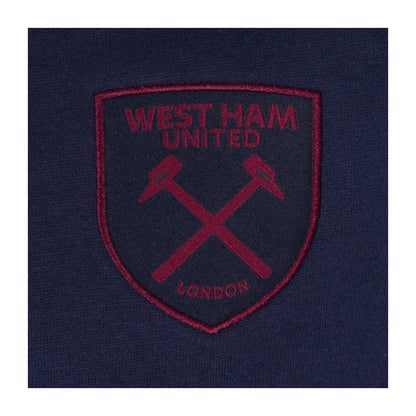 Navy Blue - Back - West Ham United FC Mens Taped Sweatshirt