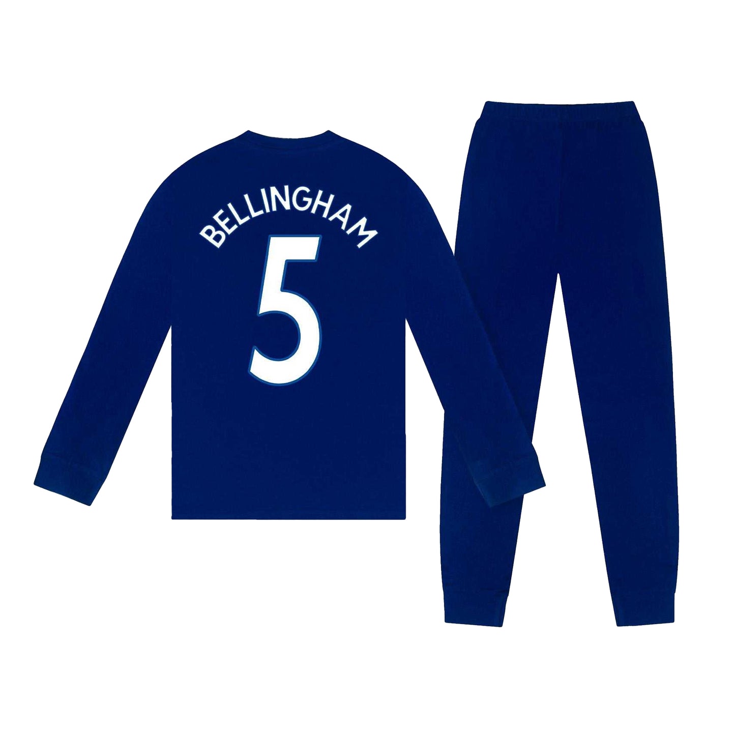 Reflex Blue - Back - Real Madrid CF Boys Bellingham 5 Long Pyjama Set