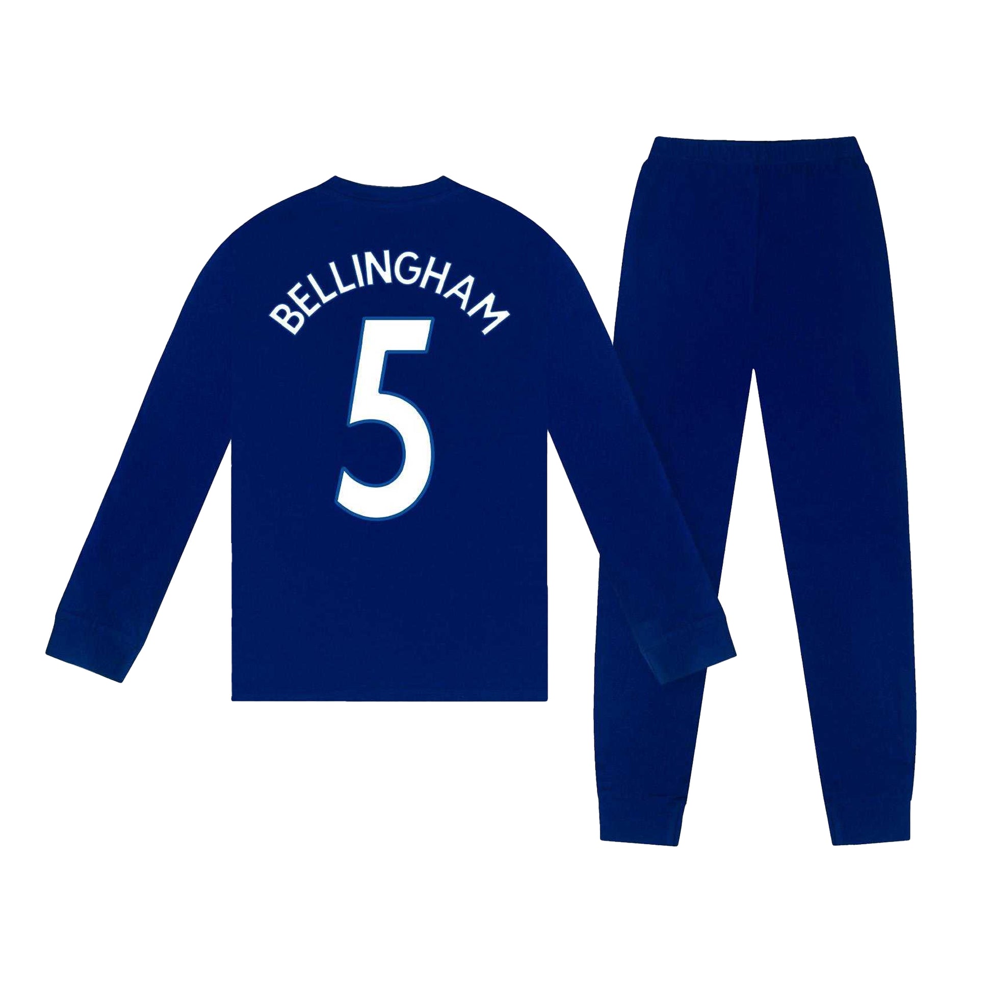 Reflex Blue - Back - Real Madrid CF Boys Bellingham 5 Long Pyjama Set