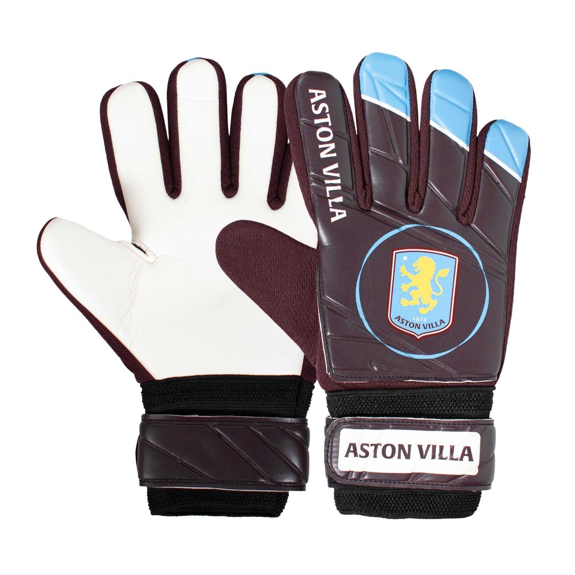 Claret - Side - Aston Villa FC Boys Crest Goalkeeper Gloves