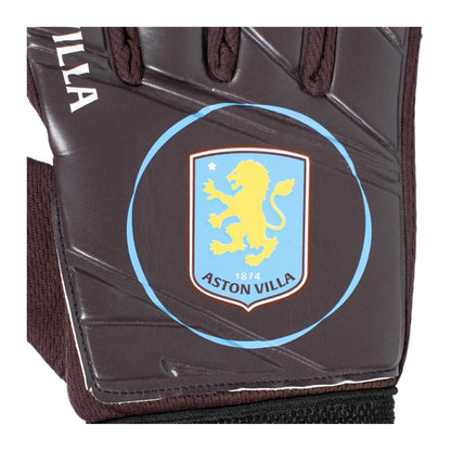 Claret - Pack Shot - Aston Villa FC Boys Crest Goalkeeper Gloves