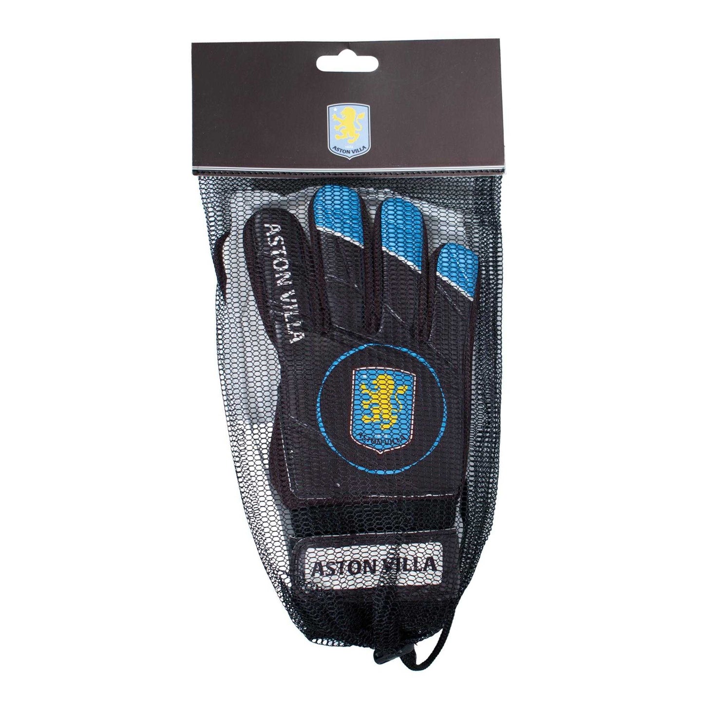Claret - Close up - Aston Villa FC Boys Crest Goalkeeper Gloves