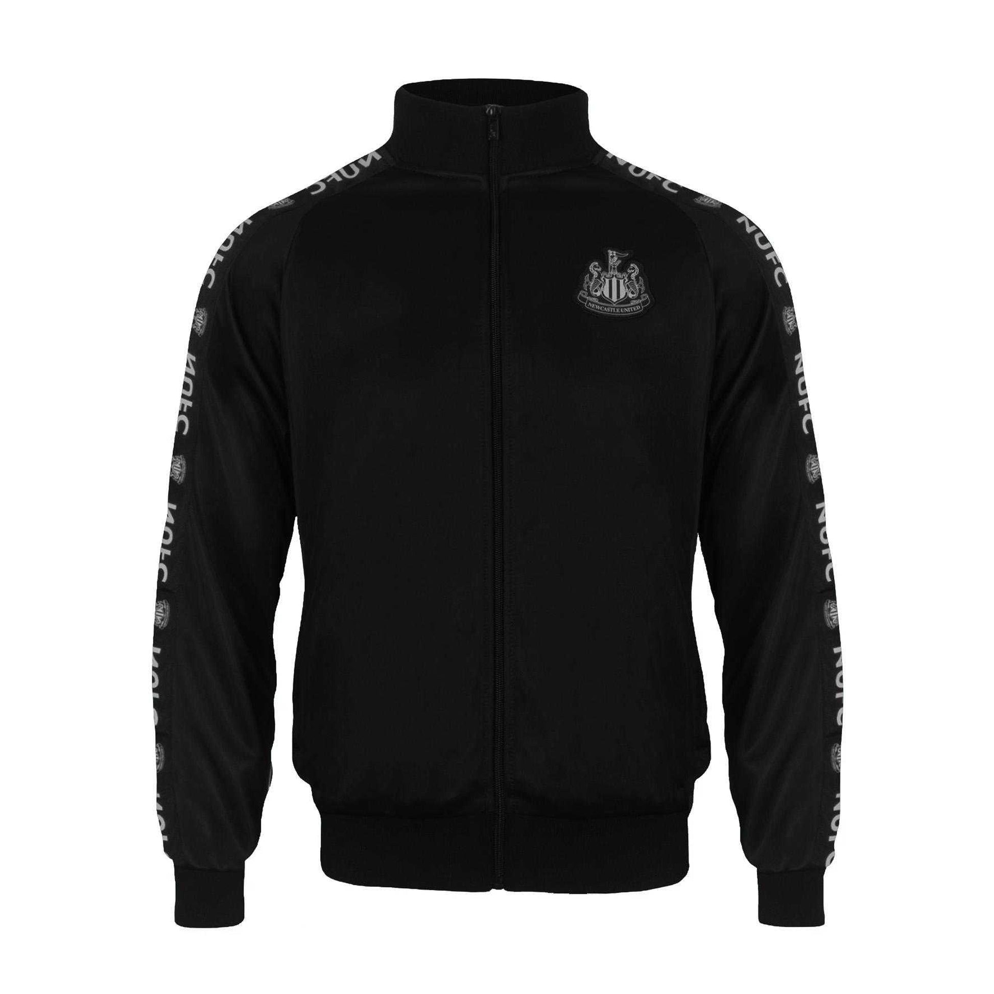 Black - Back - Newcastle United FC Mens Taped Tracksuit