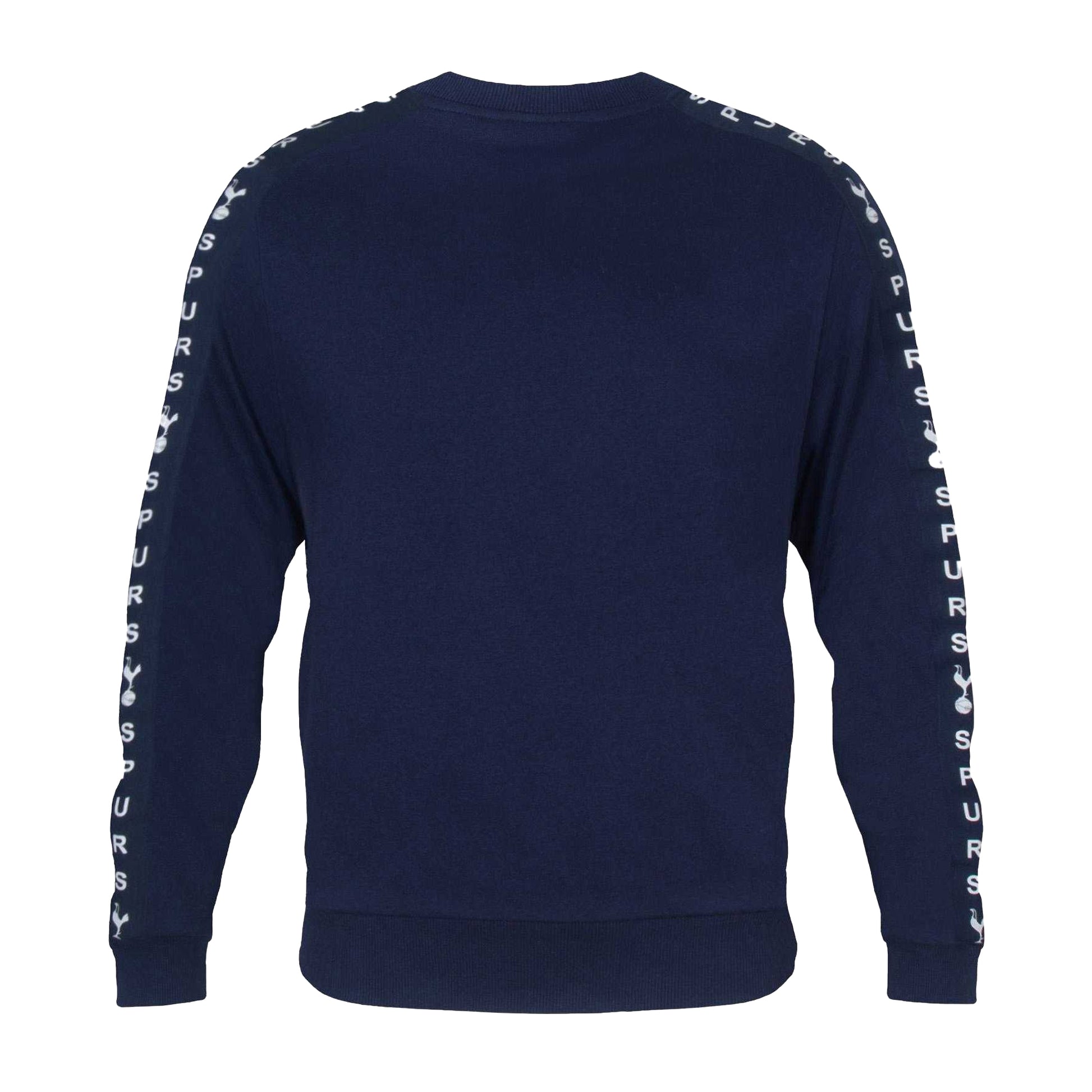 Navy Blue - Back - Tottenham Hotspur FC Mens Taped Sweatshirt