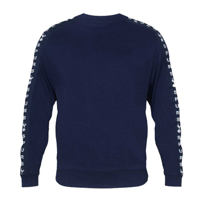 Navy Blue - Back - Tottenham Hotspur FC Mens Taped Sweatshirt