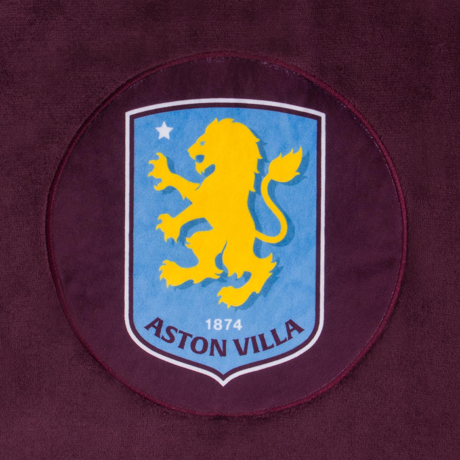 Claret - Back - Aston Villa FC Unisex Adult Crest Oversized Hoodie Blanket