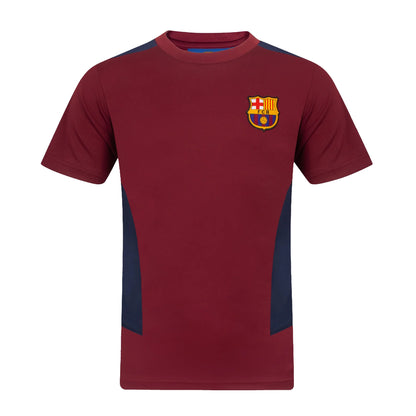 Red - Front - FC Barcelona Boys Lamine Yamal 10 Polyester T-Shirt