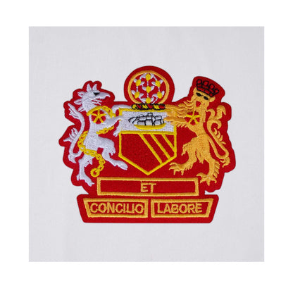 White - Lifestyle - Fan Originals Mens Manchester Crest V Neck T-Shirt