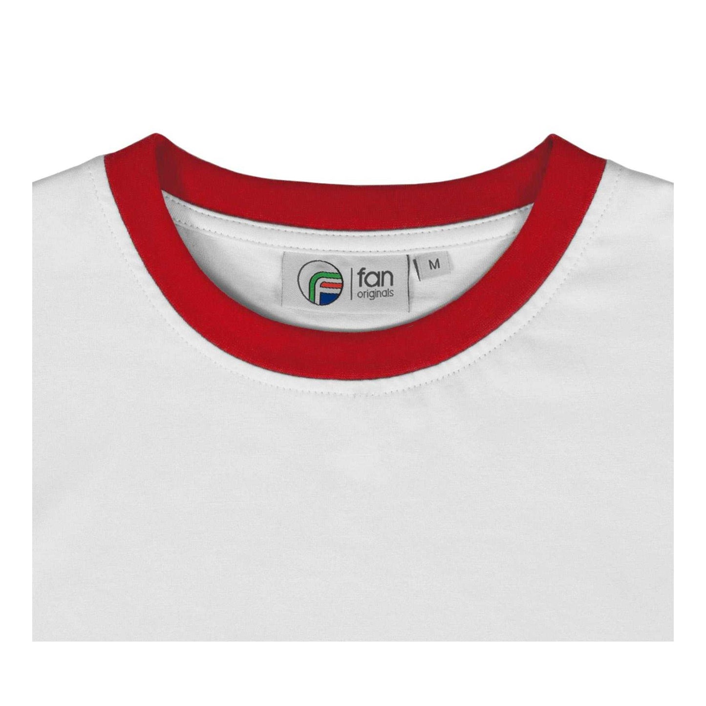 White - Side - Fan Originals Mens United Wembley 1957 Crest Crew Neck T-Shirt