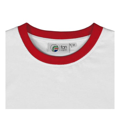 White - Side - Fan Originals Mens United Wembley 1957 Crest Crew Neck T-Shirt