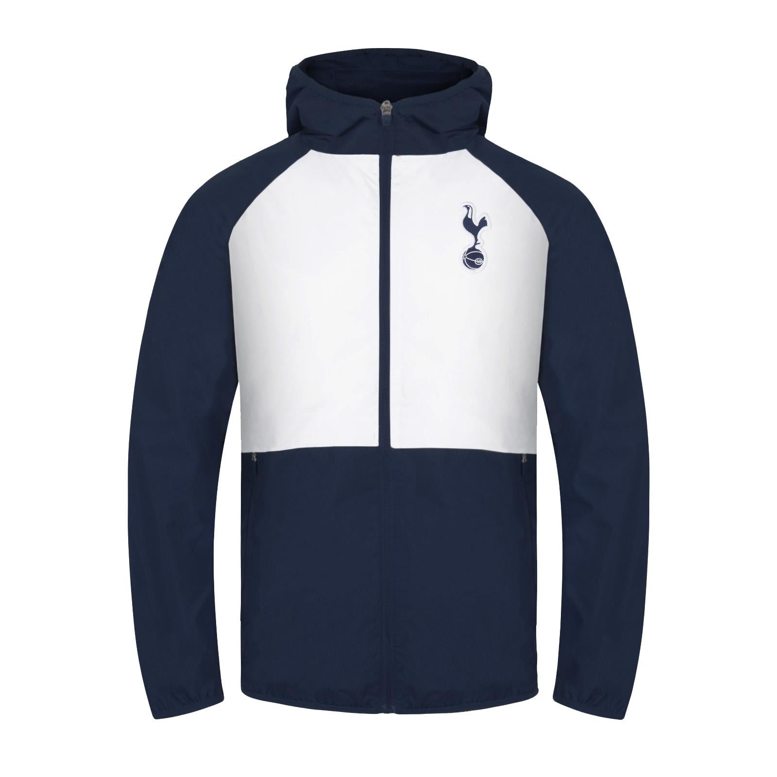 White-Navy Blue - Front - Tottenham Hotspur FC Boys Windbreaker
