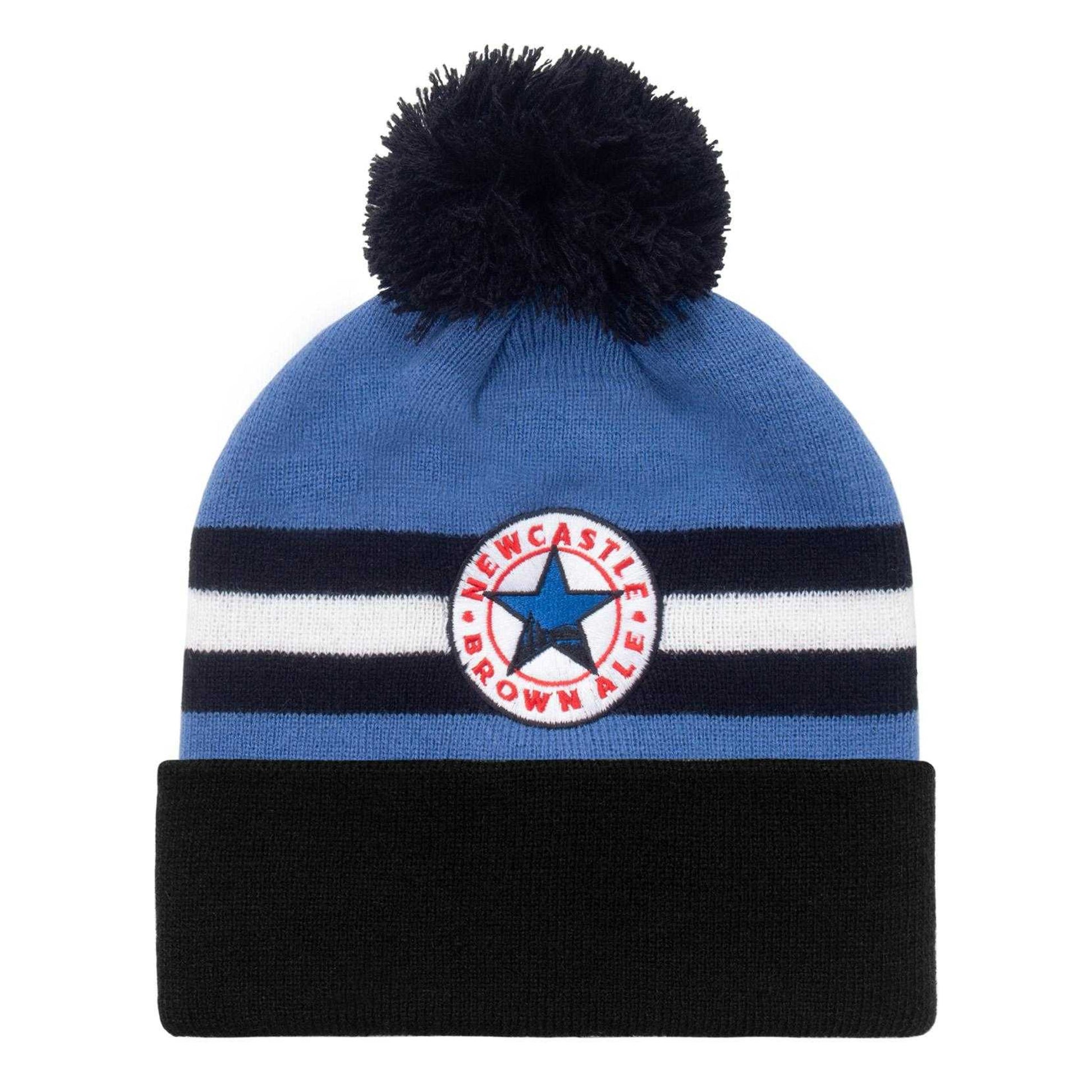 Blue-Black - Front - Fan Originals Newcastle 1996 Away Kit Beanie