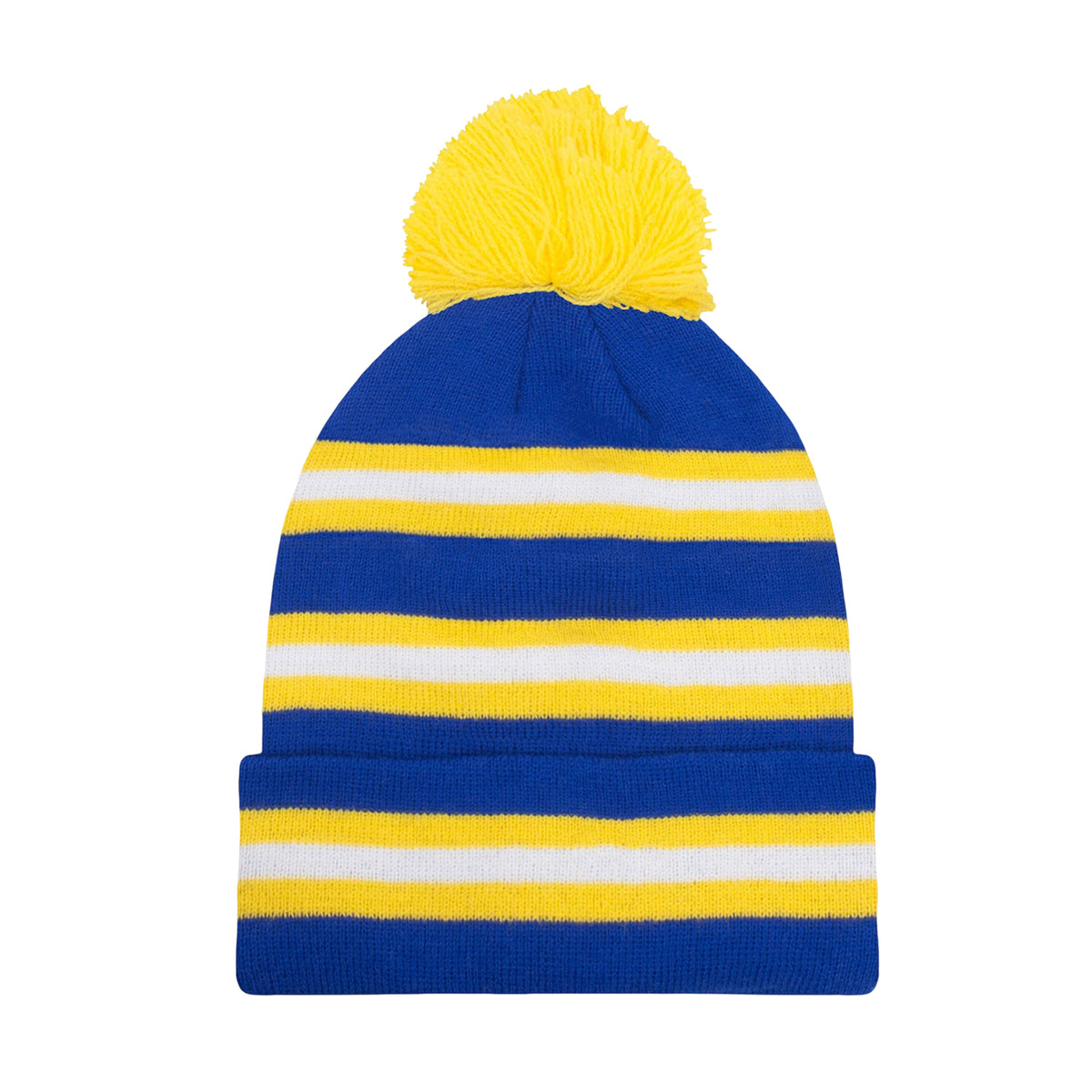 Blue - Side - Fan Originals Unisex Adult Leeds Hat And Scarf Set