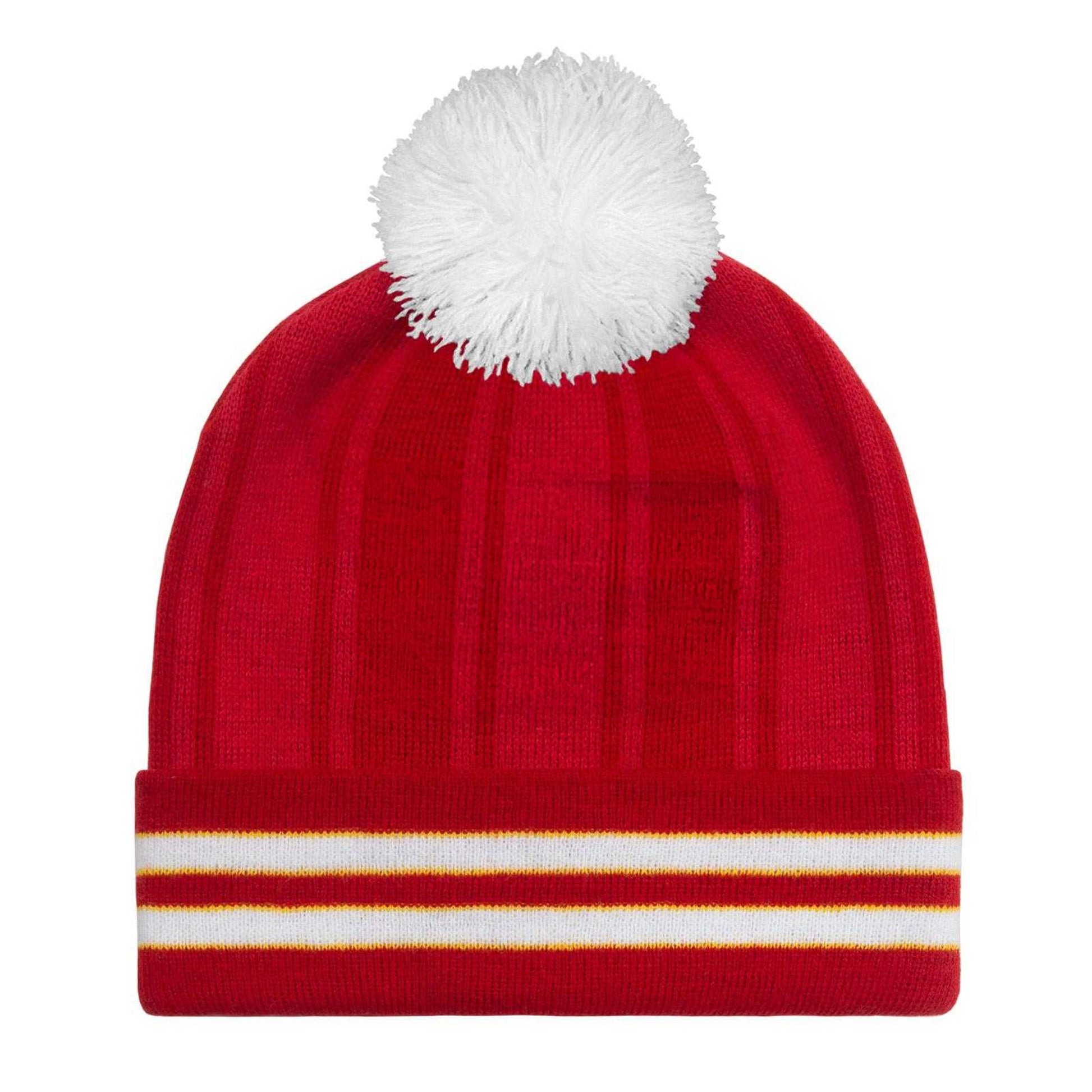 Red-White - Back - Fan Originals Liverpool 1986 Home Kit Beanie
