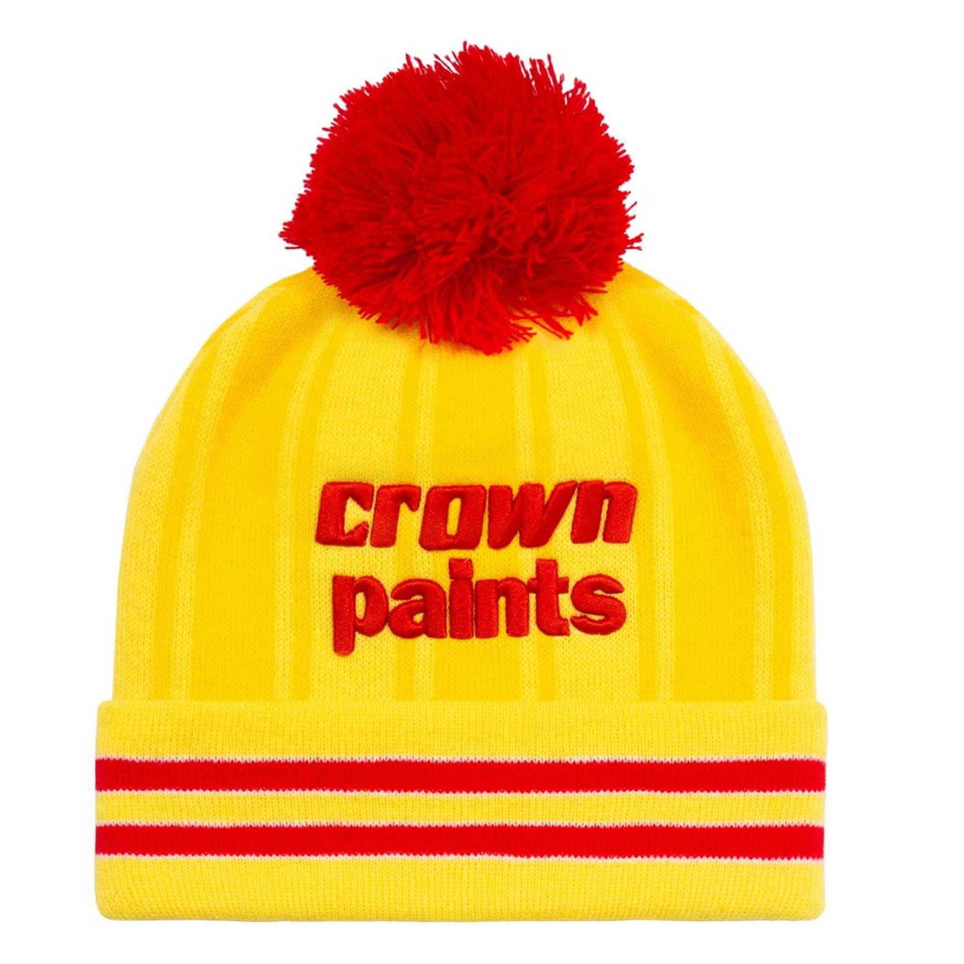 Yellow-Red - Front - Fan Originals Liverpool 1986 Home Kit Beanie