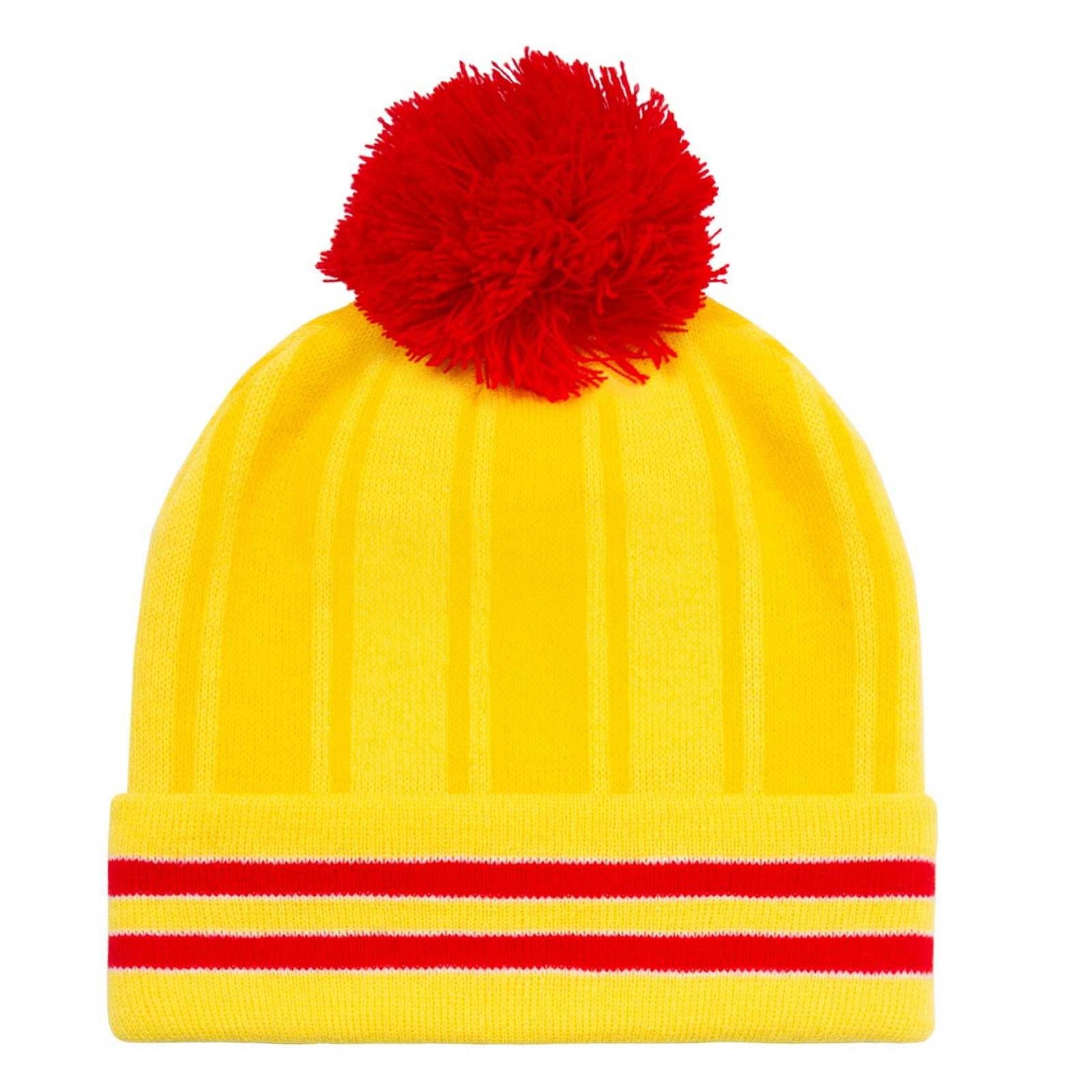 Yellow-Red - Back - Fan Originals Liverpool 1986 Home Kit Beanie